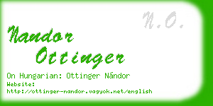 nandor ottinger business card